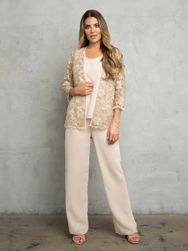 Eva Fashion 3483 Long Formal Floral Jacket Pant SuitTightstrategy