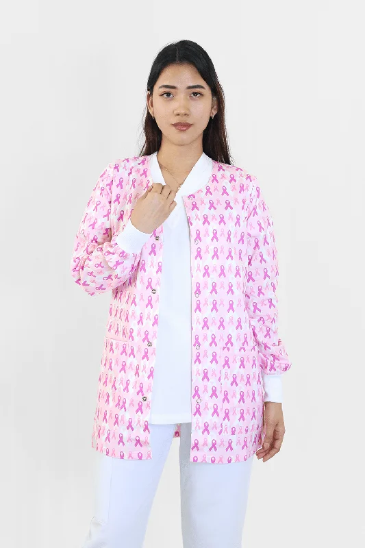 Breast Cancer Pink RIbbon Snap Button JacketArtist Jackets