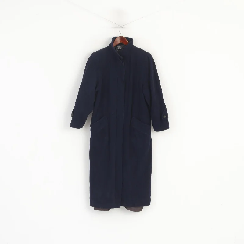 Kestila Women 164 XS Coat Navy Wool Vintage Single Breasted Made in FinlandUrban Jackets