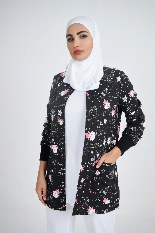 Dental Printed Scrub JacketWinter Jackets