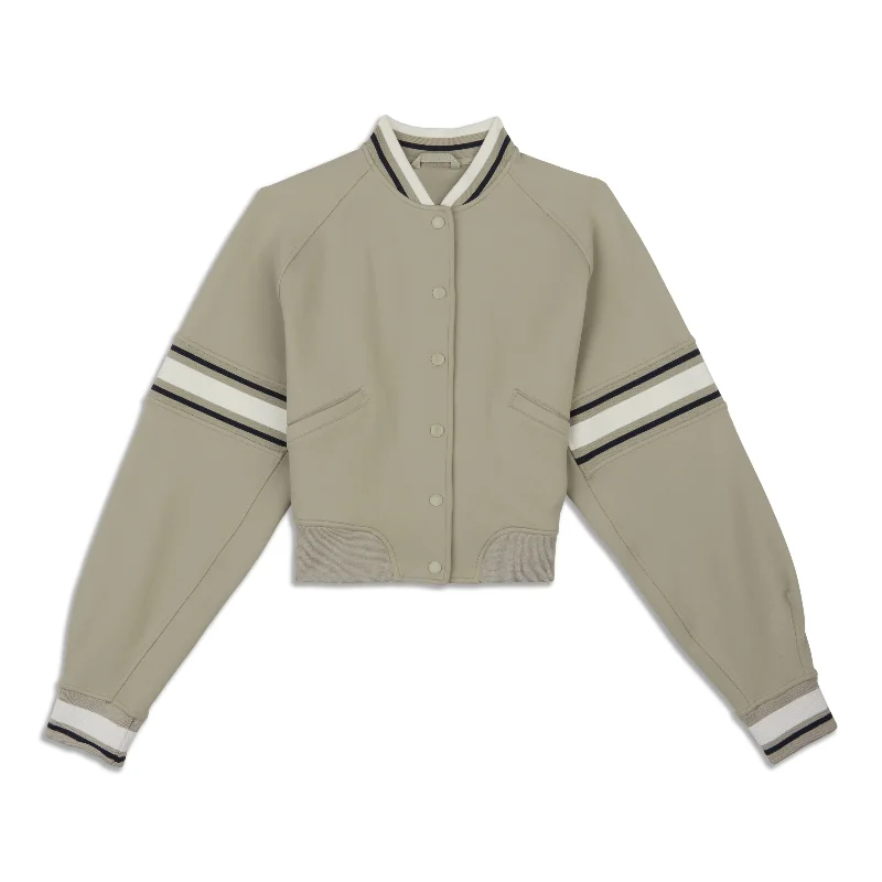 Snap-Front Varsity Jacket - ResaleLinen Jackets