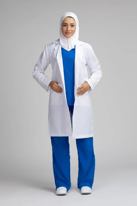 Unisex Long Jacket / Labcoat - SC 101C WhiteDesigner Jackets