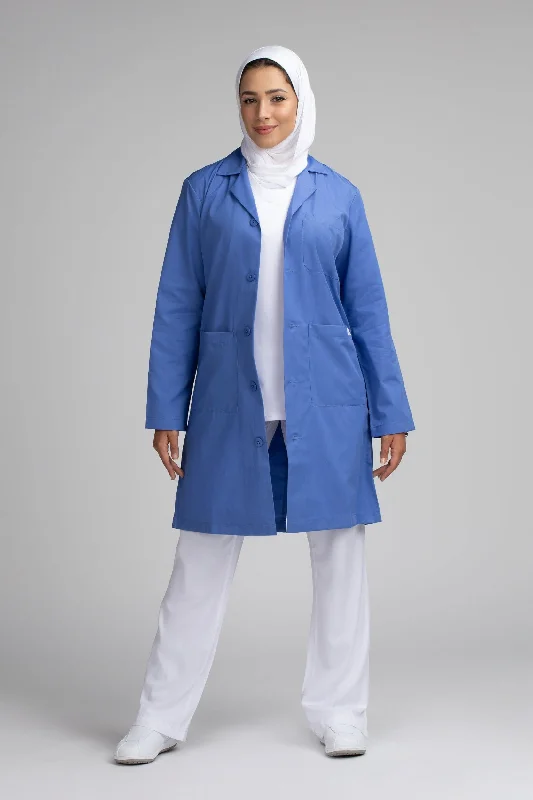 Unisex Long Jacket / Labcoat - SC 101C Ceil BlueCashmere Jackets