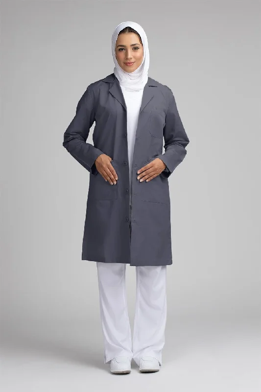 Unisex Long Jacket / Labcoat - SC 101C PewterHip-Hop Jackets