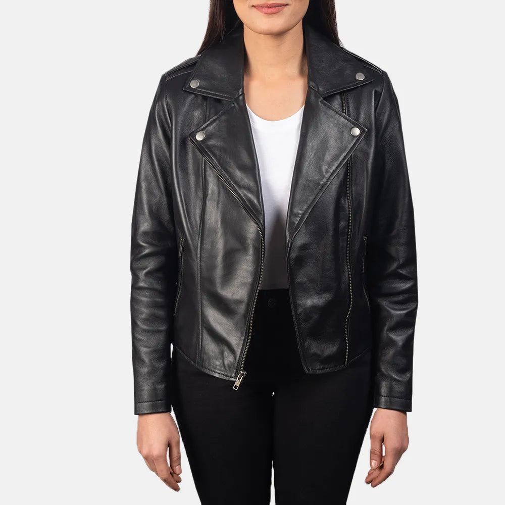 Women Leather Jacket in BlackInsulated Jackets