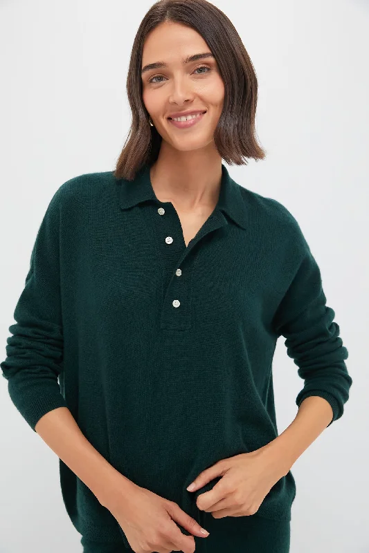 Casual Knit TopsAlpine The Cashmere Polo Sweater