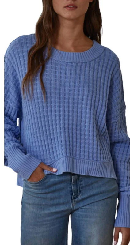 Embellished Knit TopsBaylor Pullover Sweater In Blue