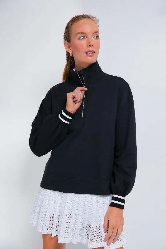 Summer Knit TopsBlack Carlson Quarter Zip