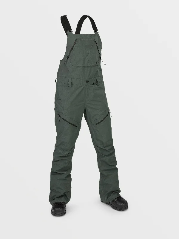 Organic Cotton Knit TopsWomens Elm Stretch Gore Bib Overalls - Eucalyptus