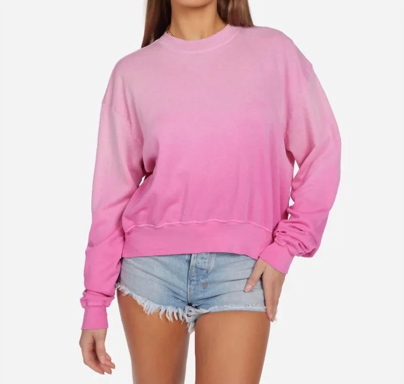 Fishing Knit TopsExon Sweatshirt In Faded Pink