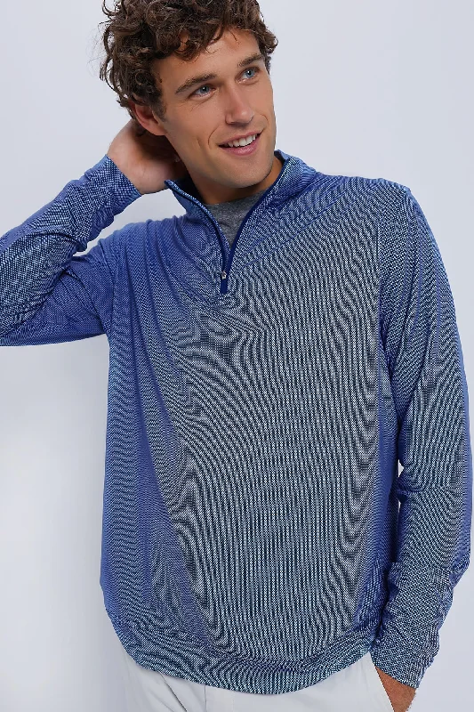 Recycled Fabric Knit TopsPerth Birdseye Performance Quarter-Zip