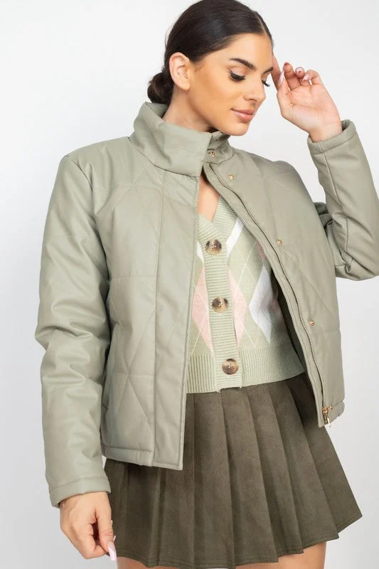 Striped Knit TopsSedona Sights Quilted Jacket Sage