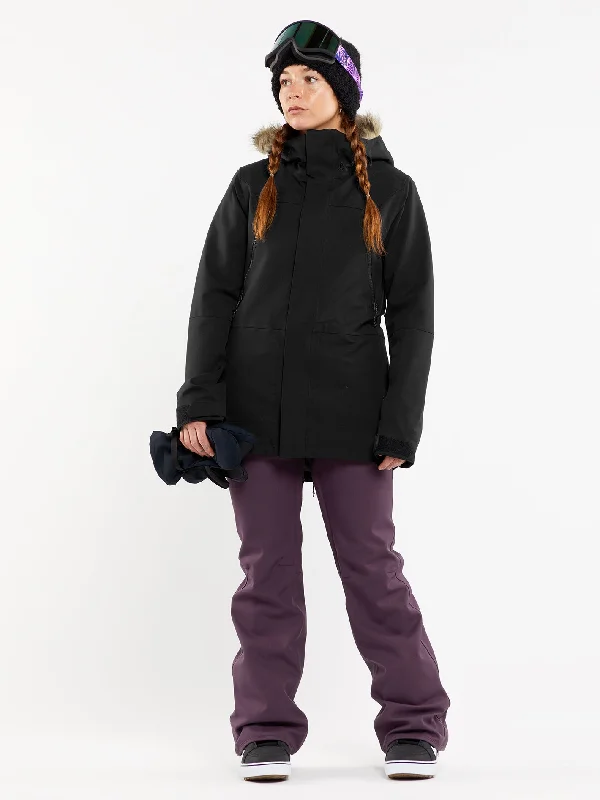 Bamboo Knit TopsWomens Shadow Insulated Jacket - Black