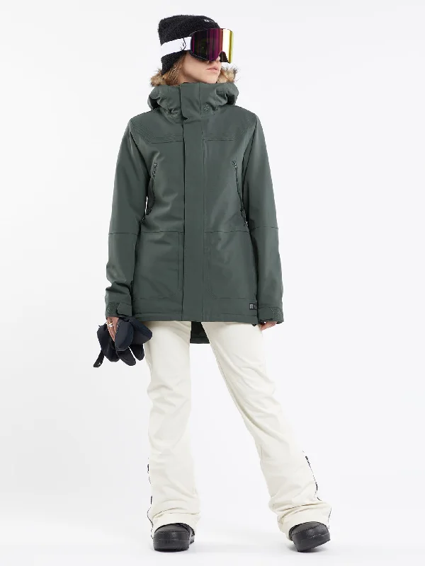 College Knit TopsWomens Shadow Insulated Jacket - Eucalyptus