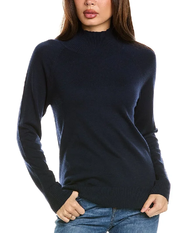 Zippered Knit TopsSKEA Apres Wool-Blend Sweater