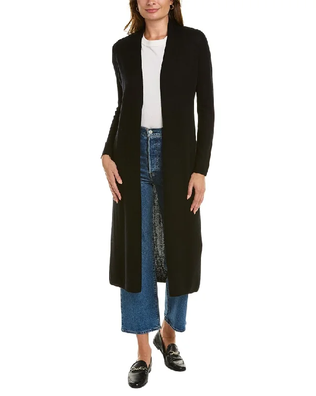 Longline Knit Topssofiacashmere Extra Long Wool & Cashmere-Blend Duster