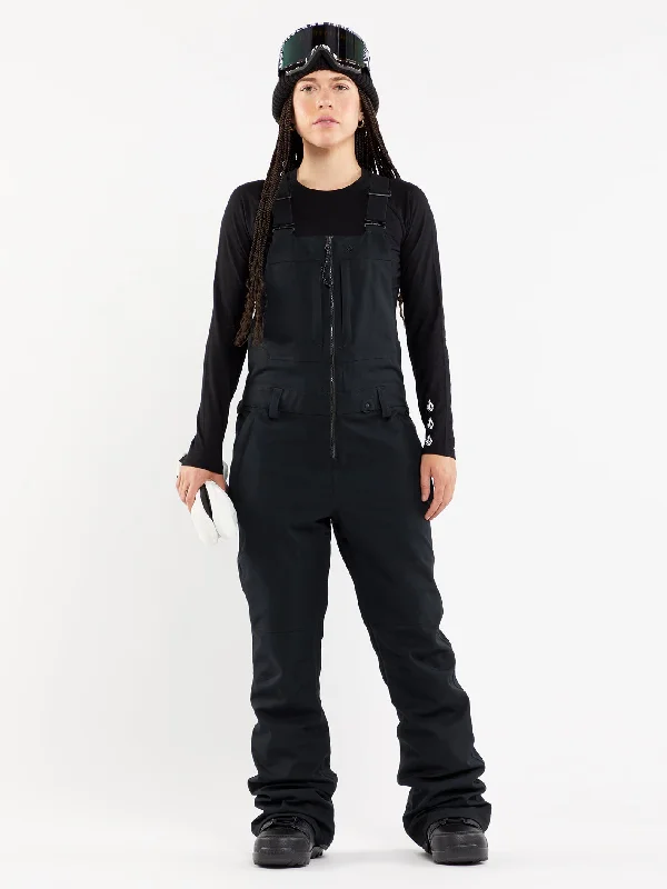 Angora Knit TopsWomens Swift Bib Overalls - Black