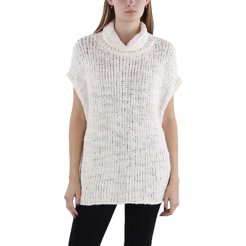 Ribbed Knit TopsWomens Crochet Casual Wear Pullover Sweater