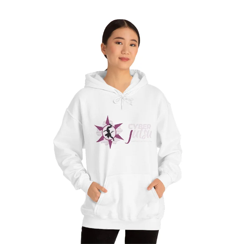 High-Fashion Knit TopsWomen's Cyberjutsu Logo Hooded Sweatshirt