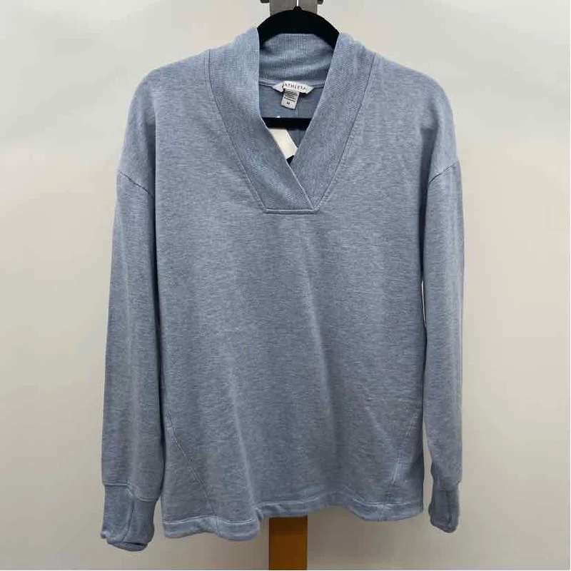 Chambray ShirtsAthleta Women's Size M Blue Heathered Long Sleeve Shirt