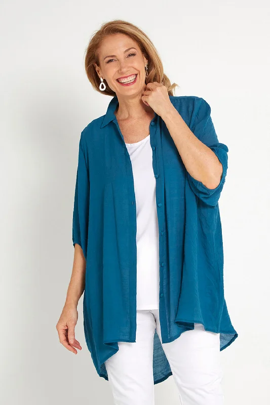 Linen ShirtsComfort Shirt - Teal