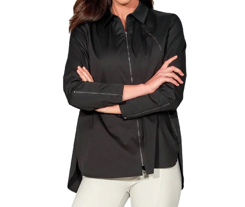 Zippered ShirtsDowntown Shirt In Black