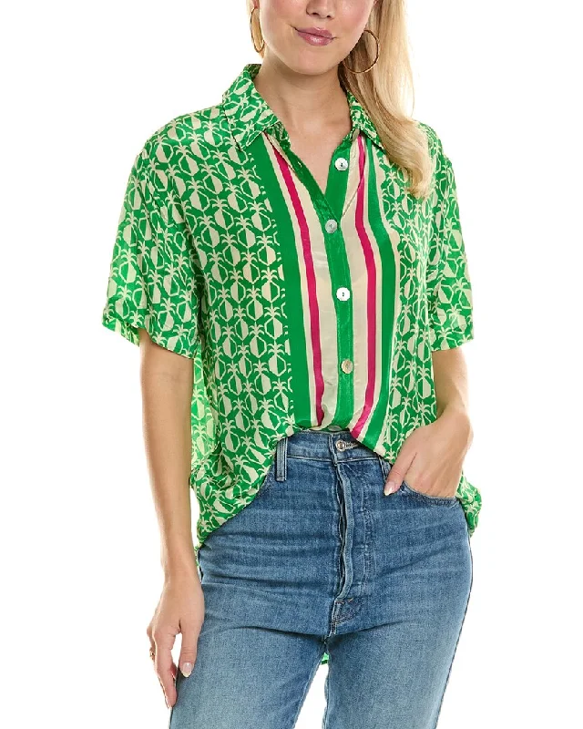 Cashmere ShirtsFARM Rio Pineapple Scarf Shirt