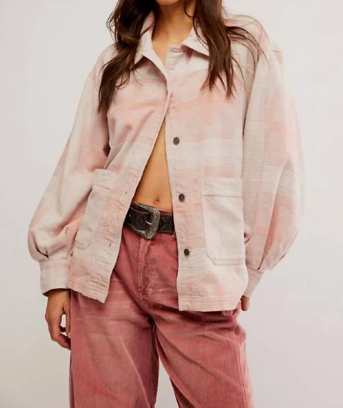 Cashmere ShirtsKeep It Cozy Shirt In Berry Combo