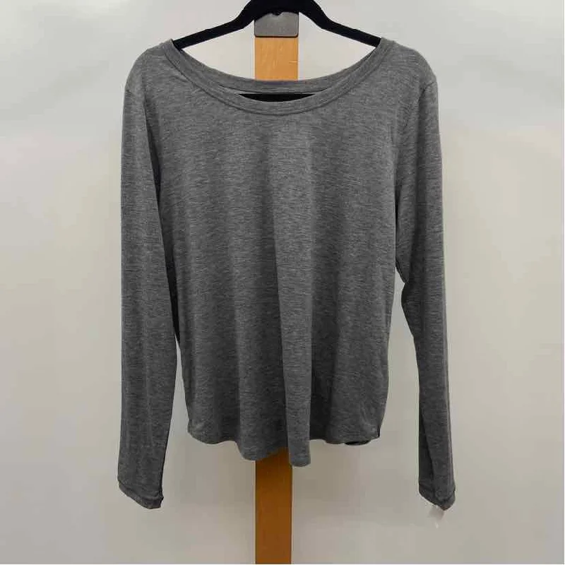 Wool ShirtsLululemon Women's Size M Gray Solid Long Sleeve Shirt