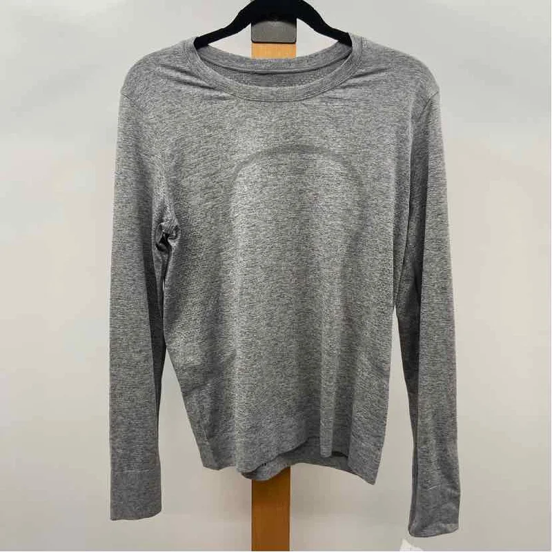 Rayon ShirtsLululemon Women's Size M Gray Solid Long Sleeve Shirt