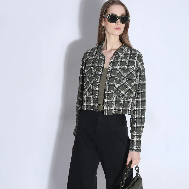 Button-Down ShirtsOversize Checkered Shirt