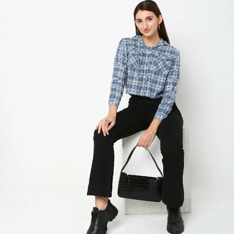 Slim Fit ShirtsRegular Fit Checkered Shirt