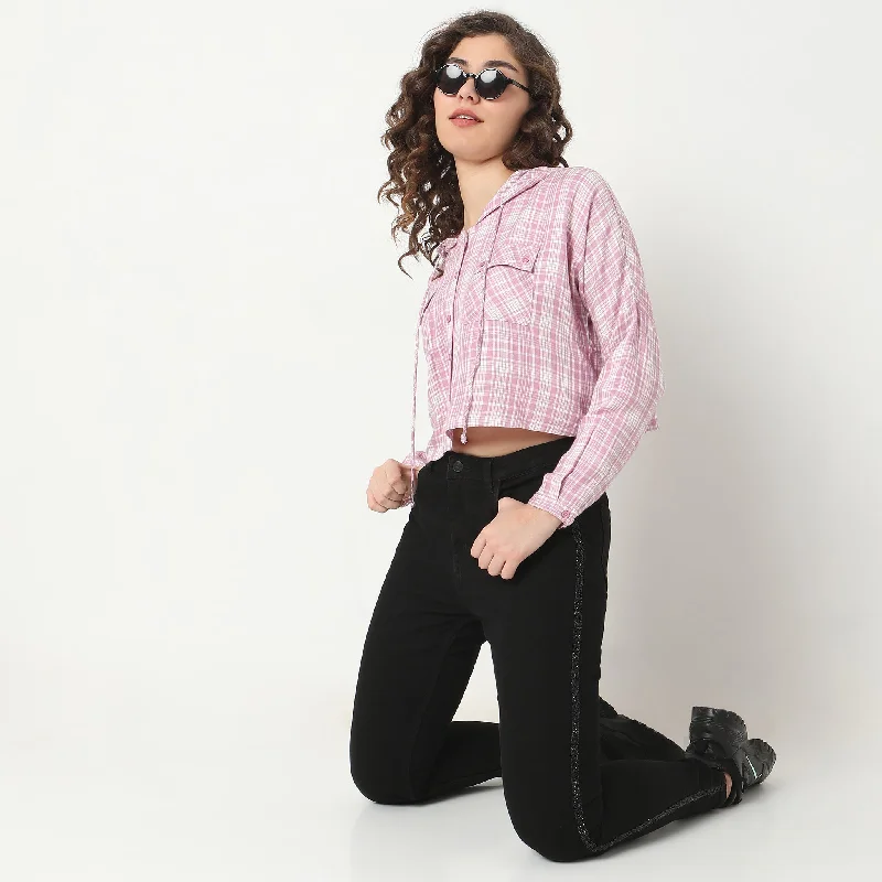 Recycled Fabric ShirtsRegular Fit Checkered Shirt