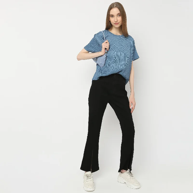 Cropped ShirtsRegular Fit Structured Cuban Shirt