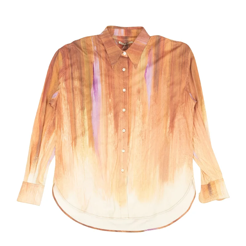 Layered ShirtsSamuel Gui Yang Brush Oversize Point Shirt - Orange/Multi