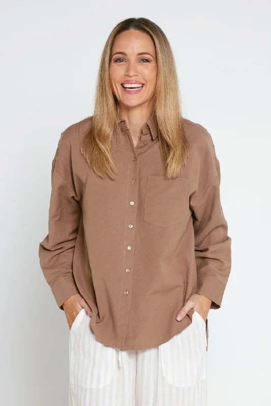 Branded ShirtsTiffany Linen Shirt - Brown