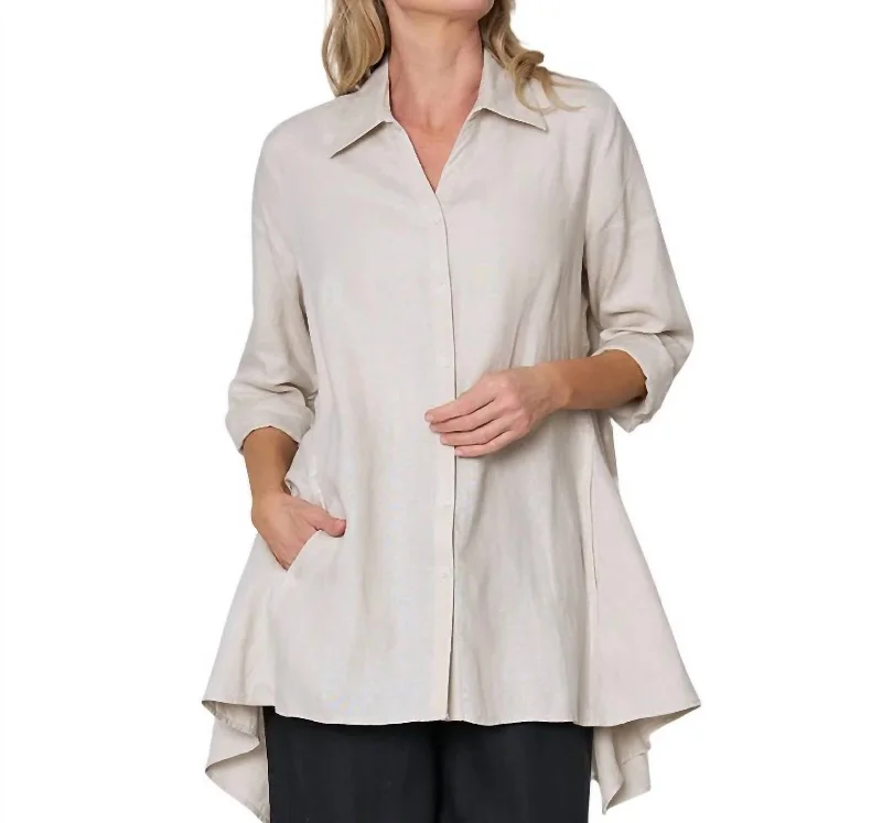 Bamboo ShirtsTrue Form Shirt In Flax