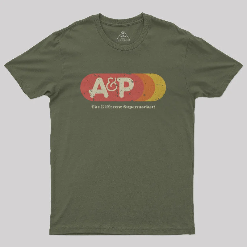 A&P Supermarket 1976 Vintage Nerd T-ShirtCrewneck T-Shirts