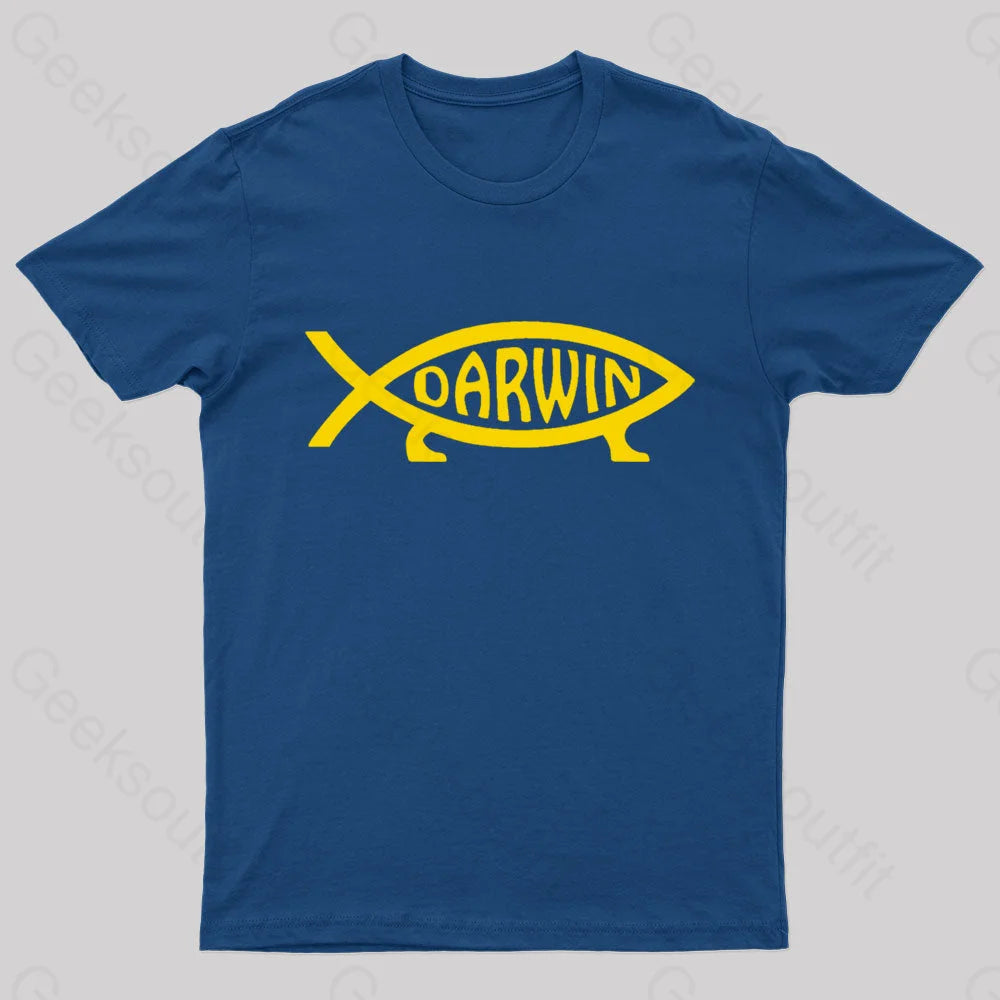 Darwin Fish Geek T-ShirtHiking T-Shirts