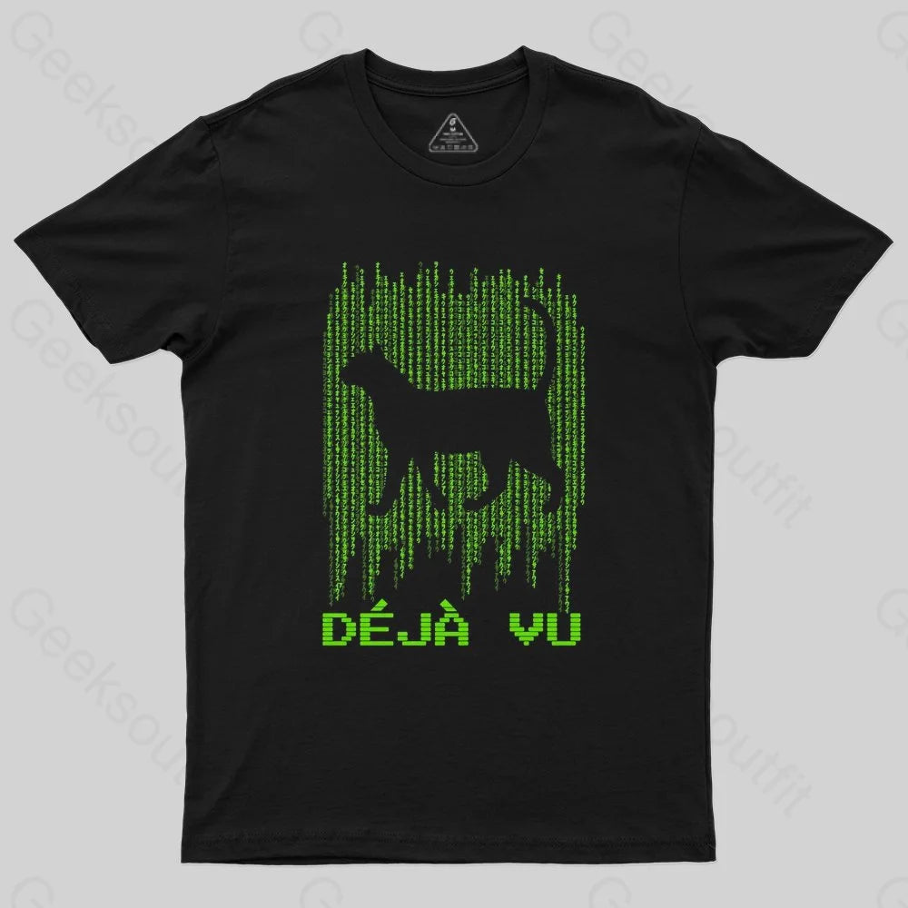 Deja Vu Cat T-ShirtV-Neck T-Shirts