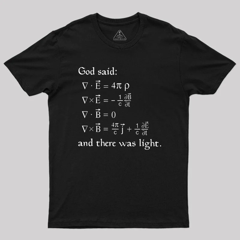 God Said Funny Math Geek T-ShirtWork T-Shirts