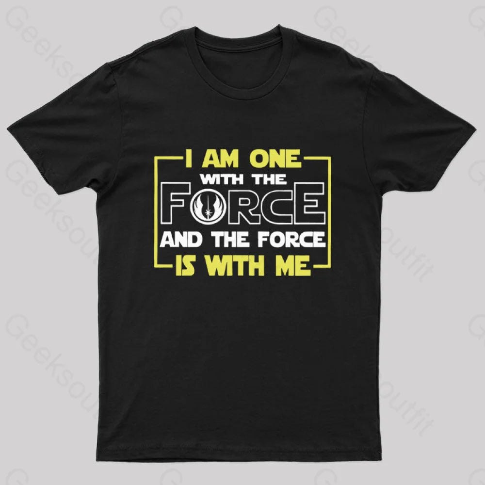 I Am One With The Force Nerd T-ShirtRunning T-Shirts