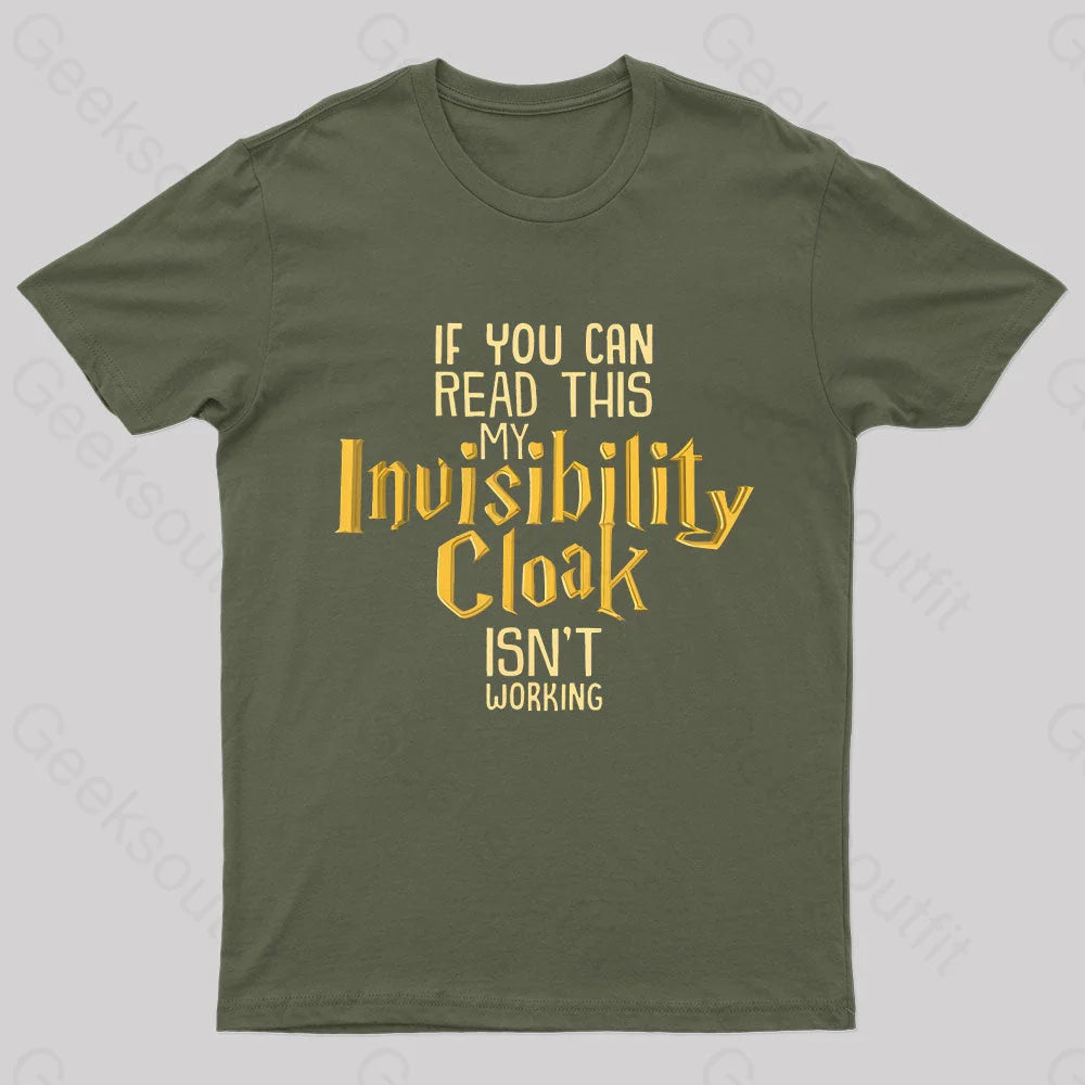 Invisibility Cloak Geek T-ShirtFormal T-Shirts