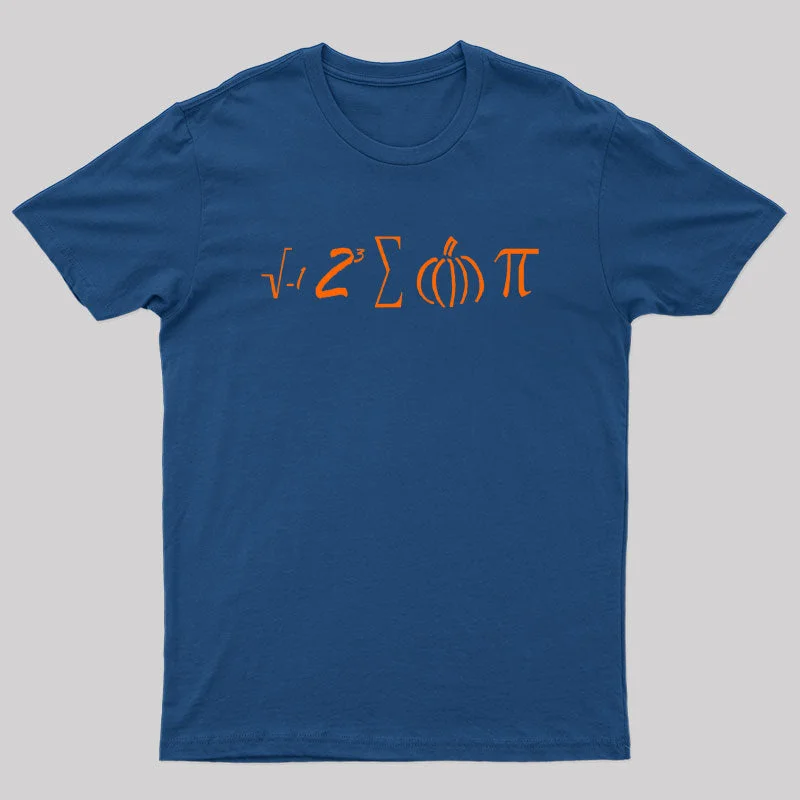 Math Pumpkin Pi Symbol T-ShirtMetallic T-Shirts