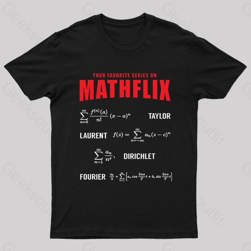 Mathflix Nerd T-ShirtFitted T-Shirts