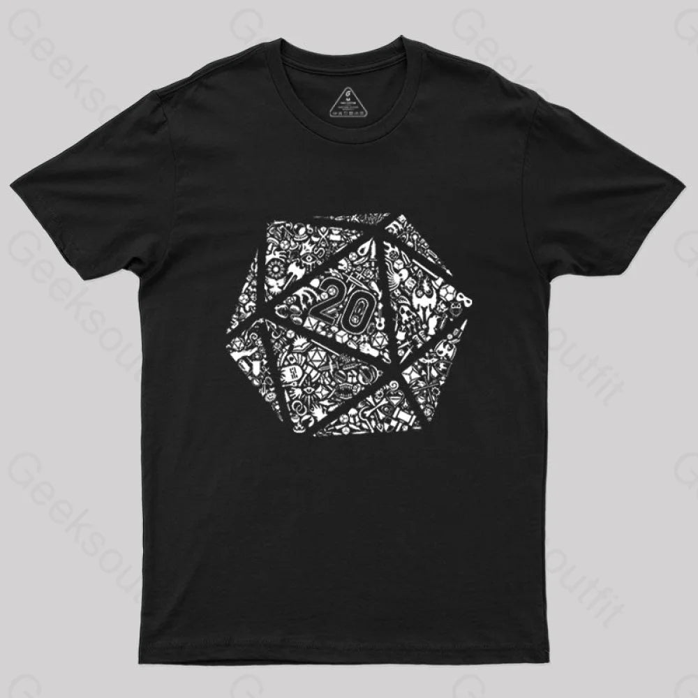 Mosaic D20 T-ShirtFishing T-Shirts