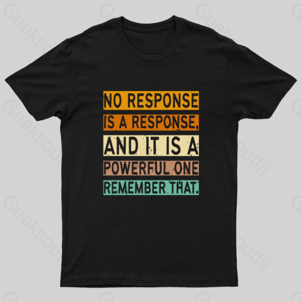 No Response Is A Response Nerd T-ShirtUrban T-Shirts