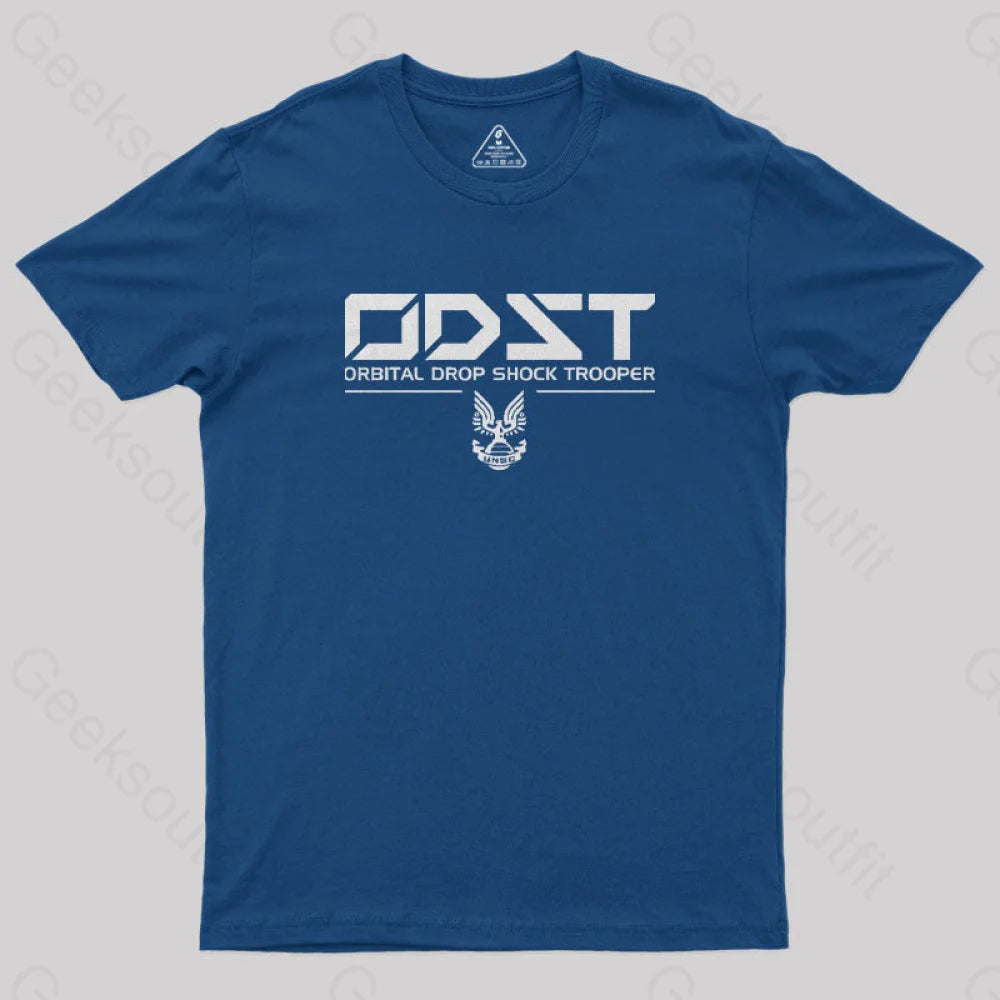 ODST White Classic Geek T-ShirtSkateboard T-Shirts