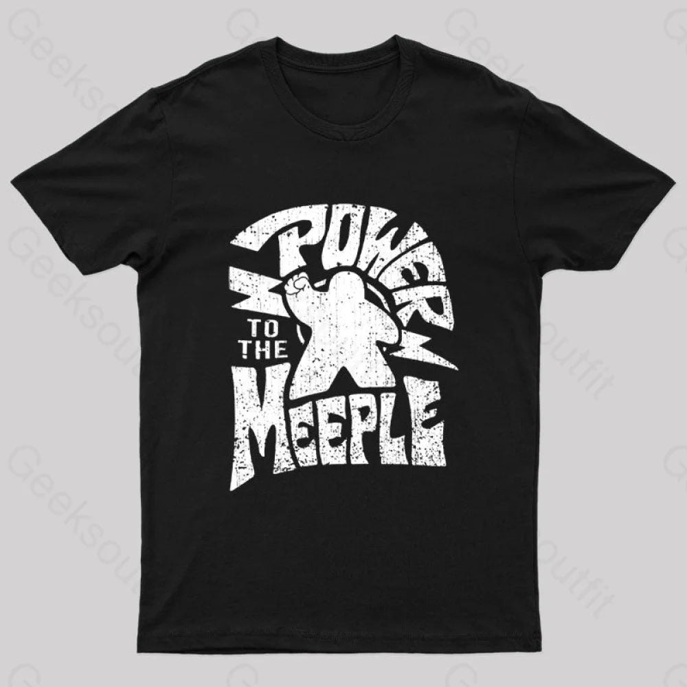 Power To The Meeple Nerd T-ShirtBand Merch T-Shirts