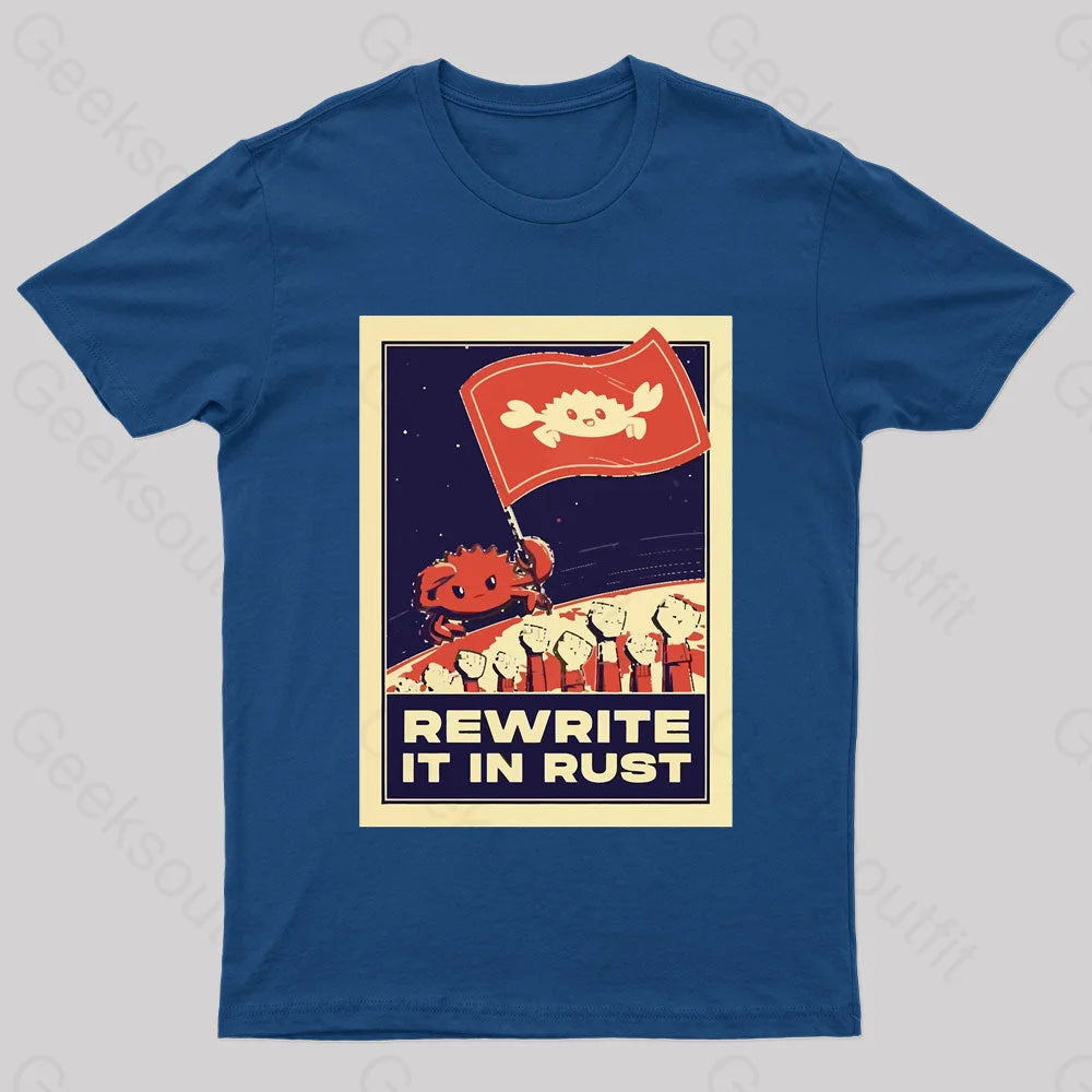 Rewrite It In Rust Nerd T-ShirtPunk T-Shirts